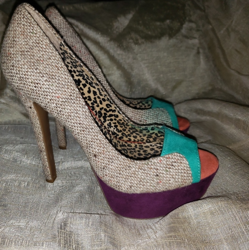 Jessica Simpson muti color heels